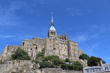 Fototapeta na wymiar L'Abbaye du Mont-Saint-Michel