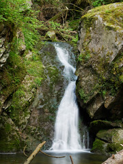 Obraz premium Wasserfall in der Wutachschlucht im Schwarzwald