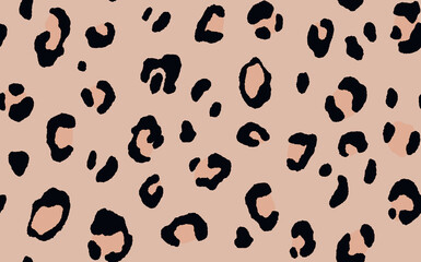 Abstract modern leopard seamless pattern. Animals trendy background. Color decorative vector stock illustration for print, card, postcard, fabric, textile. Modern ornament of stylized skin