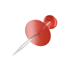 red push pin