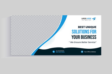 Digital marketing Facebook cover and web banner template