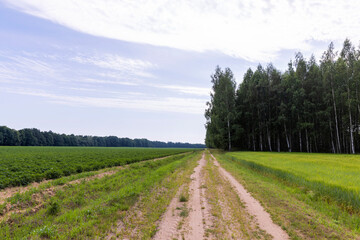 unpaved highway in rural areas