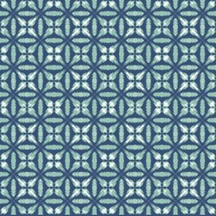 blue flower abstract ikat fashion fabric textile pattern background, decoration graphic element illustration