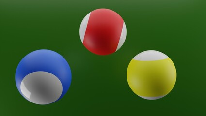 3d render snookball background