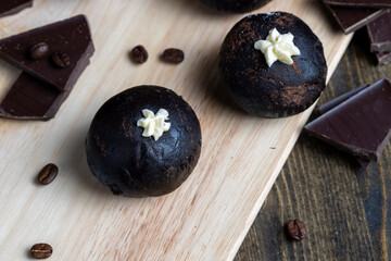 traditional Eastern European dish with cocoa and butter called Potato