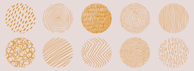 Abstract circle pattern design big vector illustration set in yellow colour on isolated background large texture pattern wallpaper cover icon bullet point to do concept - obrazy, fototapety, plakaty