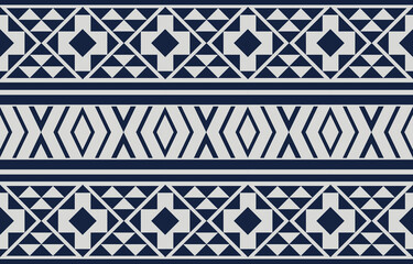 Abstract ethnic geometric pattern design for background, carpet, wallpaper, fabric or packing. Vector illustration embroidery style.