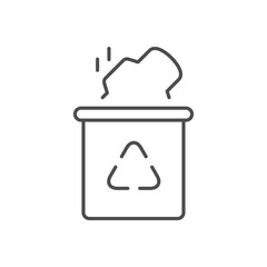 Sanitary pad utilization line icon © motorama