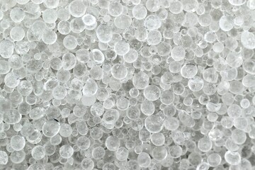 New silica gel crystals. It is a desiccant.