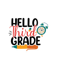 Back to School Svg Bundle, Girl First Day of School Shirt, Pre-K Svg, Kindergarten, 1st, 2 Grade Shirt Svg File for Cricut & Silhouette, Png