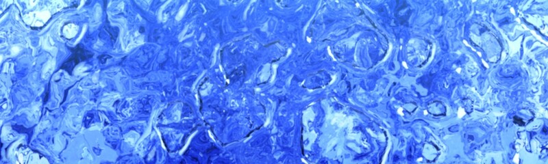 動きのある水の様子のバナー背景イラスト