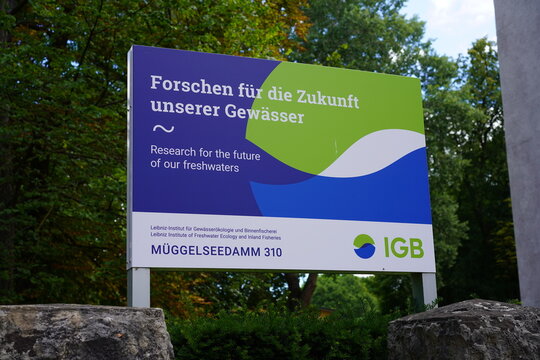 Das Leibniz-Institut f&uuml;r Gew&auml;sser&ouml;kologie und Binnenfischerei (IGB) in Berlin am 06.08.2022
