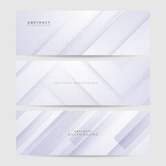 White abstract banner. Minimal vector white design. Vector illustration. Vector abstract graphic design banner pattern background template.