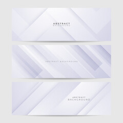 White abstract banner. Minimal vector white design. Vector illustration. Vector abstract graphic design banner pattern background template.