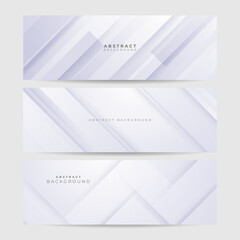 White abstract banner. Minimal vector white design. Vector illustration. Vector abstract graphic design banner pattern background template.