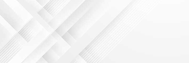 White abstract banner. Minimal vector white design. Vector illustration. Vector abstract graphic design banner pattern background template.