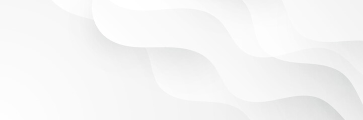 White abstract banner. Minimal vector white design. Vector illustration. Vector abstract graphic design banner pattern background template.