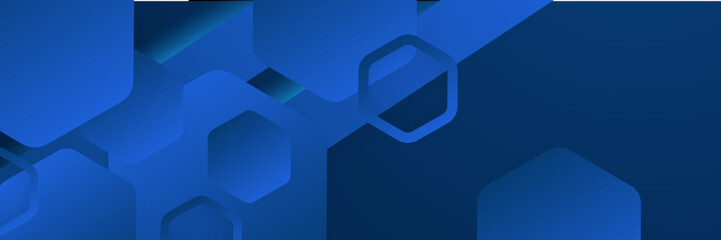 Modern abstract gradient dark navy blue banner background. Vector abstract graphic design banner pattern background template.