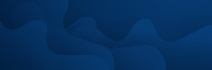 Modern abstract gradient dark navy blue banner background. Vector abstract graphic design banner pattern background template.