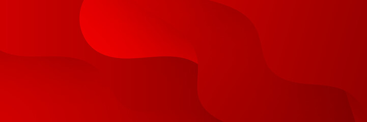 Futuristic technology digital abstract red colorful design banner. Abstract red banner background with particles and wave shapes. Vector abstract graphic design banner pattern background web template.