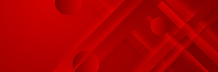 Futuristic technology digital abstract red colorful design banner. Abstract red banner background with particles and wave shapes. Vector abstract graphic design banner pattern background web template.