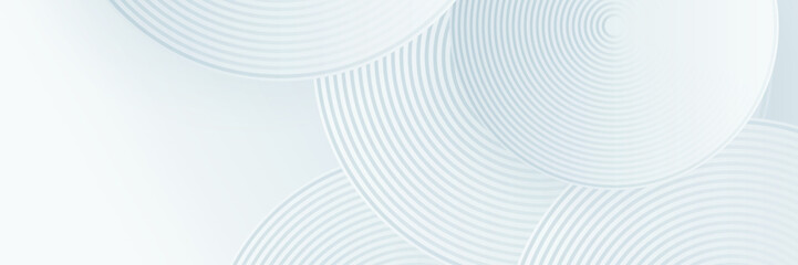 Fototapeta premium Grey white abstract banner paper shine and layer element vector for presentation design. Suit for business, corporate, institution, party, festive, seminar, and talks.