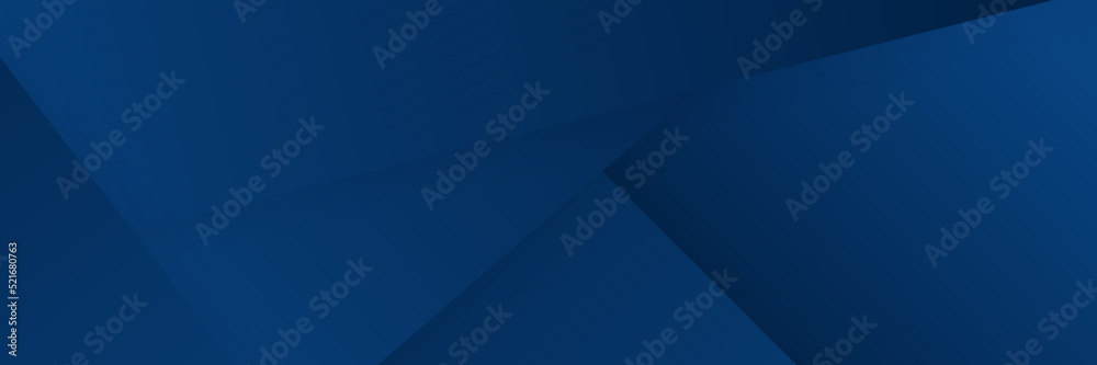 Wall mural modern dark blue banner geometric shapes corporate abstract technology background. vector abstract g