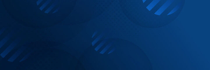 Modern dark blue banner geometric shapes corporate abstract technology background. Vector abstract graphic design banner pattern presentation background web template.