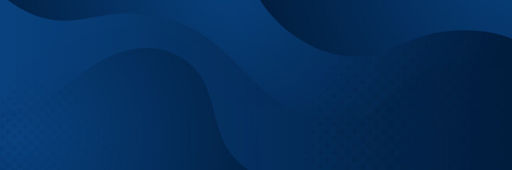 Obraz premium Modern dark blue banner geometric shapes corporate abstract technology background. Vector abstract graphic design banner pattern presentation background web template.