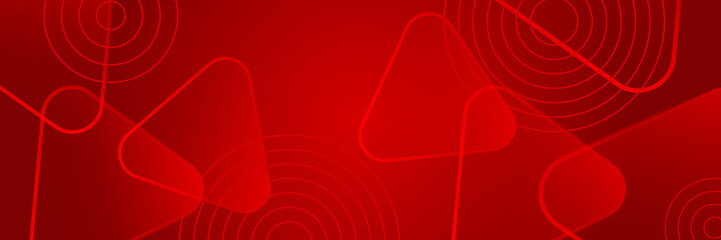 Abstract red banner background design template vector illustration with 3d overlap layer and geometric wave shapes. Polygonal abstract background, texture, advertisement layout and web page