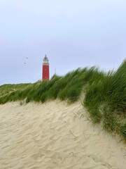 Leuchtturm in den Dünen von Texel