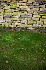 Dry Stone and Concrete Wall texture background image of natural stone