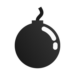 simple Bomb icon for poster, game resources, web icon, and etc.