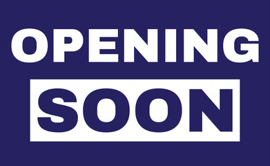 Opening soon banner vector