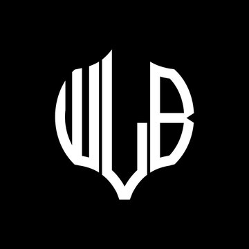 WLB letter logo. WLB best black background vector image. WLB Monogram logo design for entrepreneur and business.
