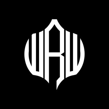 WRW letter logo. WRW best black background vector image. WRW Monogram logo design for entrepreneur and business.
