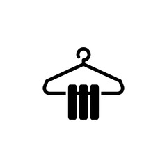 clothes hanger icon vector design templates