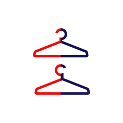 clothes hanger icon vector design templates