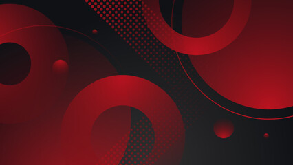 Black and red abstract background. Abstract black grey metallic overlap red light hexagon mesh design modern luxury futuristic technology background vector illustration.