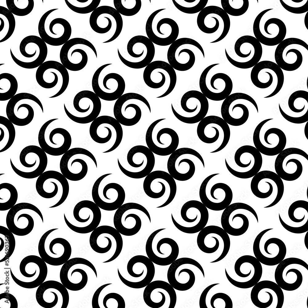 Poster black and white seamless pattern national, tribal ornament. vector design. abstract pattern with spi