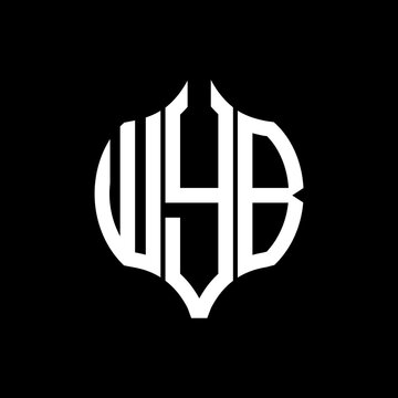 WYB letter logo. WYB best black background vector image. WYB Monogram logo design for entrepreneur and business.
