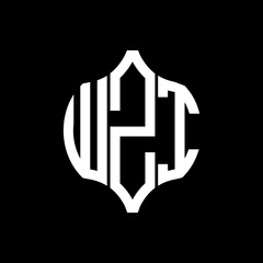 WZI letter logo. WZI best black background vector image. WZI Monogram logo design for entrepreneur and business.
 - obrazy, fototapety, plakaty