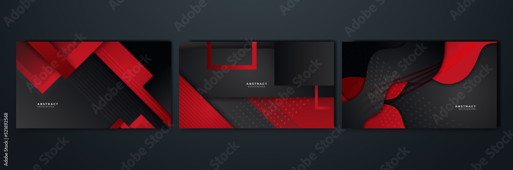Wall mural modern black and red abstract background. abstract background with modern contrast color for present