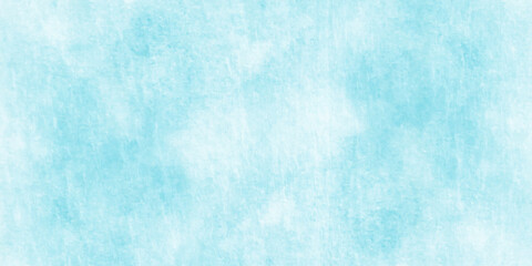 Abstract sky blue grunge watercolor background, decorative and painted ocean blue paper texture, light blue and bright marble texture, colorful retro pattern blue background vector illustration. 