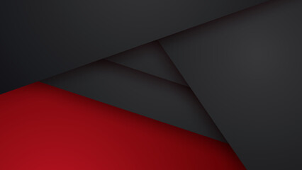 Modern black and red abstract background. Abstract background with modern contrast color for presentation design, flyer, social media, web, tech banner. Vector graphic design pattern web template.