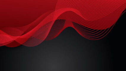 Modern black and red abstract background. Abstract background with modern contrast color for presentation design, flyer, social media, web, tech banner. Vector graphic design pattern web template.