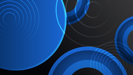 Black and blue abstract background paper shine and layer element vector for presentation design. Suit for business, corporate, institution, party, festive, seminar, and talks.