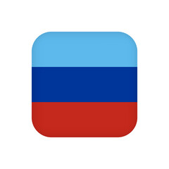 Luhansk Republic flag, official colors. Vector illustration.