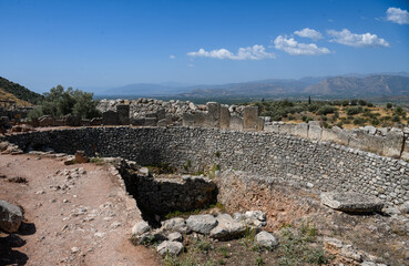 Mycenae in the Peloponnese in Greece