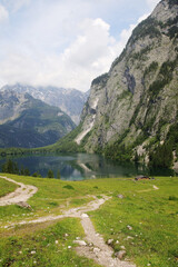 Obersee lake near Konigsee, Bavaria, Germany	